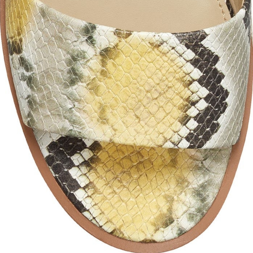 SOLD - VINCE CAMUTO Leather Wedge Summer Sandal Ladies 7.5 - Picture 5 of 16